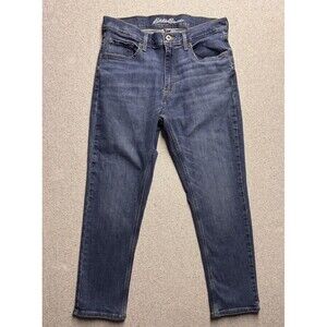 Eddie Bauer Men's Denim Jeans 32x29 Medium Wash Stretch Straight Slim